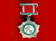 志愿军特级英雄扬根思荣获的金星奖章