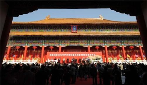 华西村博物馆建成 1比1复制故宫古建
